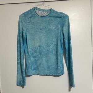 Realtree Women's Aqua Patterned Long Sleeve Tee